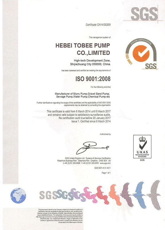 SGS Certificate