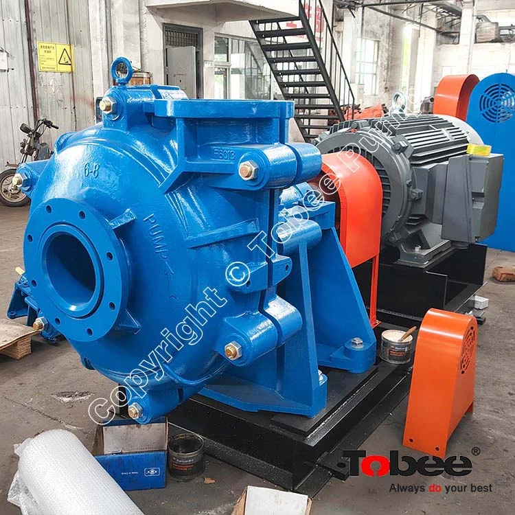 Heavy Duty Horizontal 8x6ESlurry Pump for Abrasive