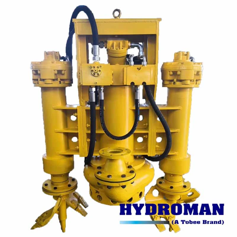 Hydraulic Vertical Dredge Pump with Dual Side Excavators