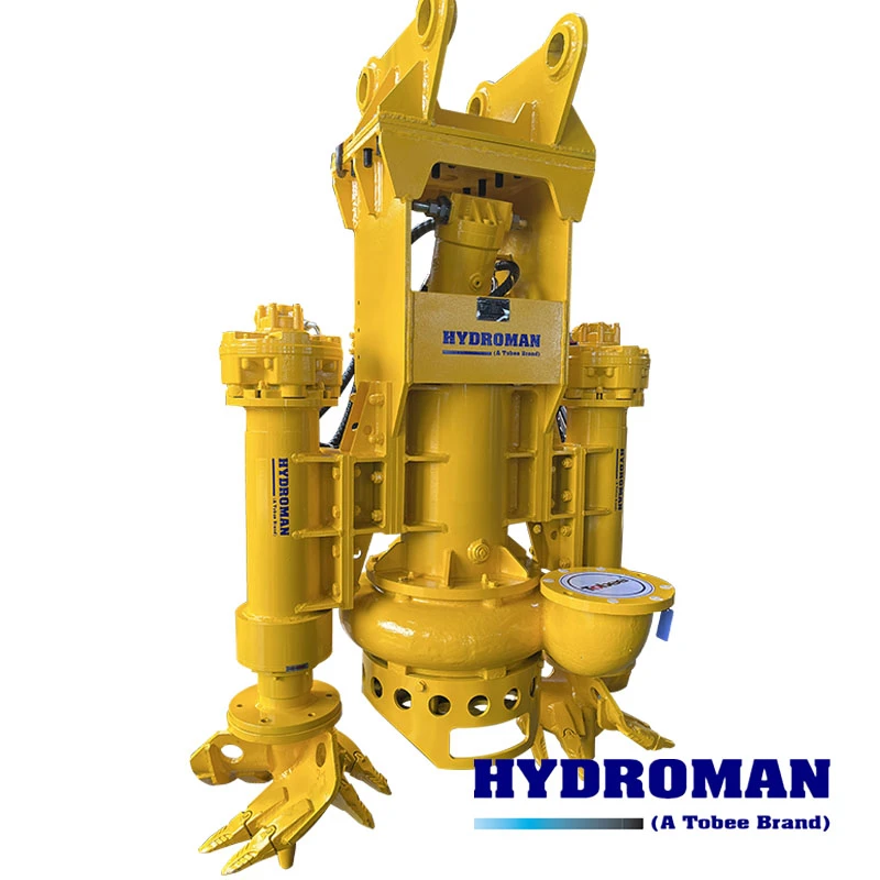 Hydraulic Excavator Mounted Vertical Dredge Pump System