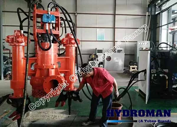 Engine Powered Vertical Submersible Pump for Sand Removal