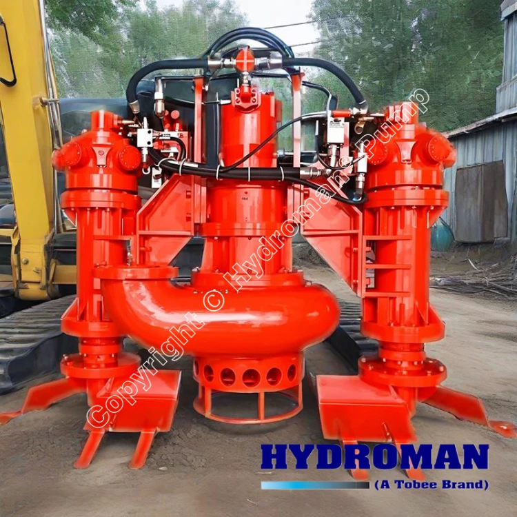 Vertical 300mm Submerged Sand Pump with Engine Drive