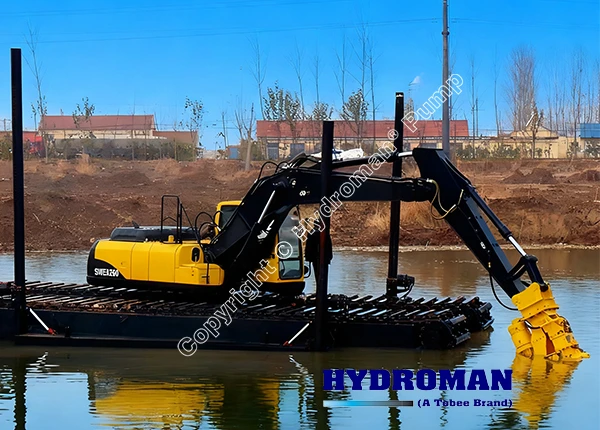 Hydroman Hydraulic Slurry Pump On Excavator
