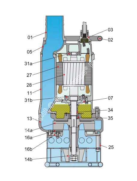 Submersible Sludge Pump Configuration