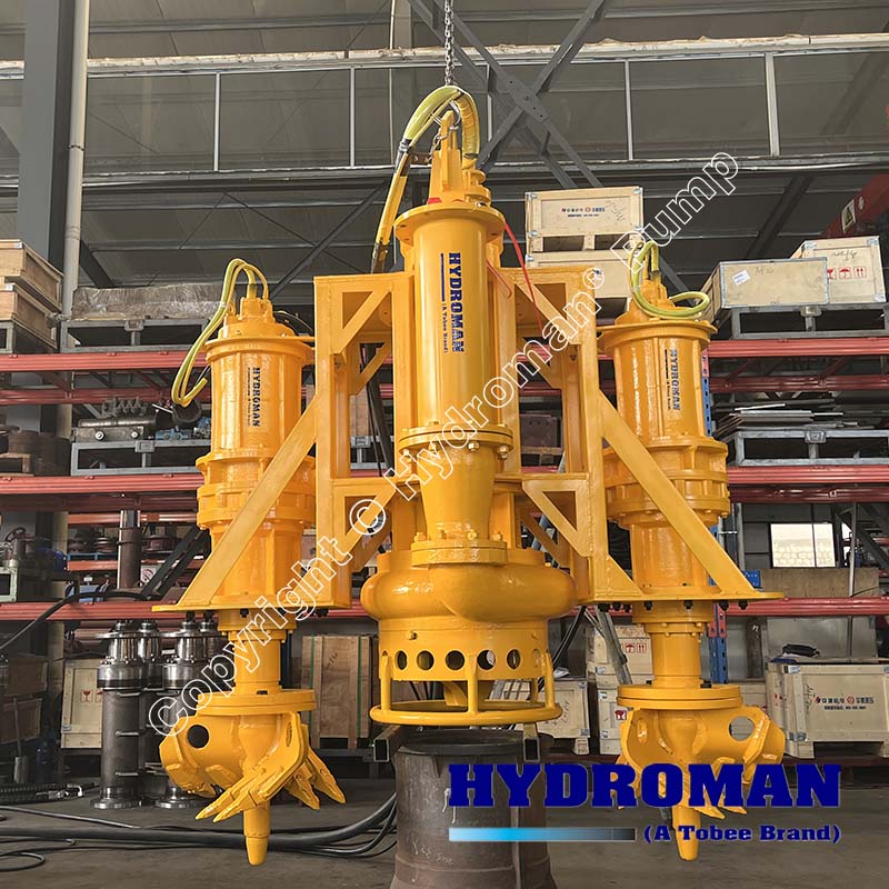 600mm Heavy Duty Submersible Slurry Pump with Side Agitators