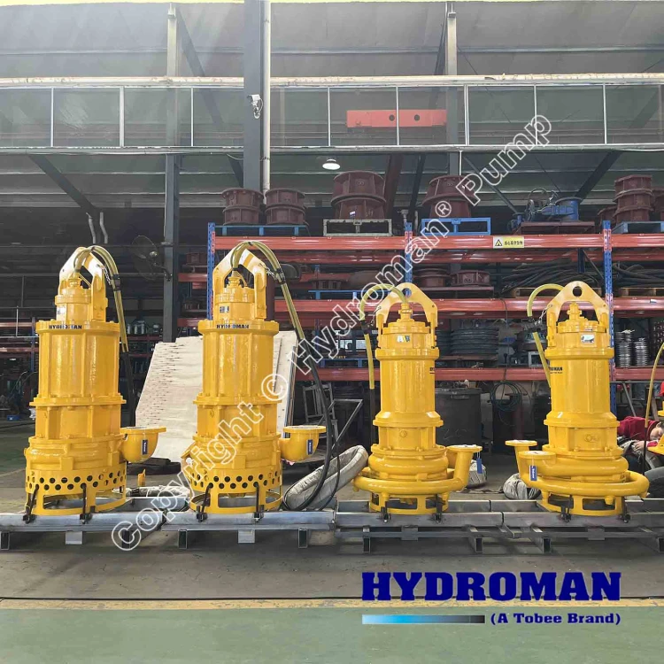 Submersible pump for clay processing