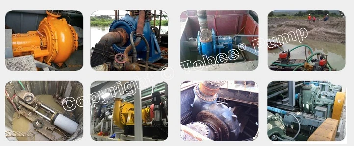 TG10x8F Dredging Gravel Pump On-site Applications: