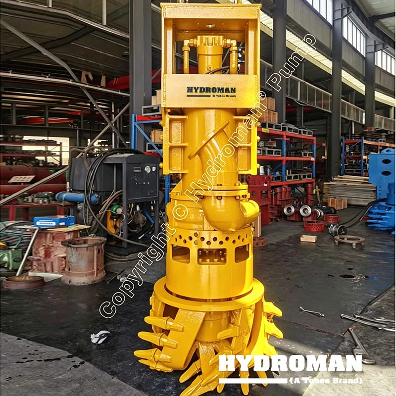 Hydraulic sand dredger pump power by excavator