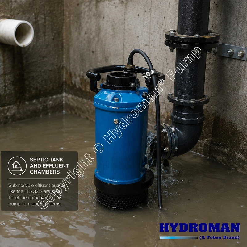 Submersible Sewage Effluent Pump Application